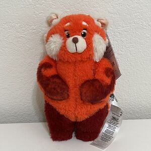 Disney Parks Pixar Turning Red Plush Red Panda Mei with Pink Backpack 9" w/ TAG